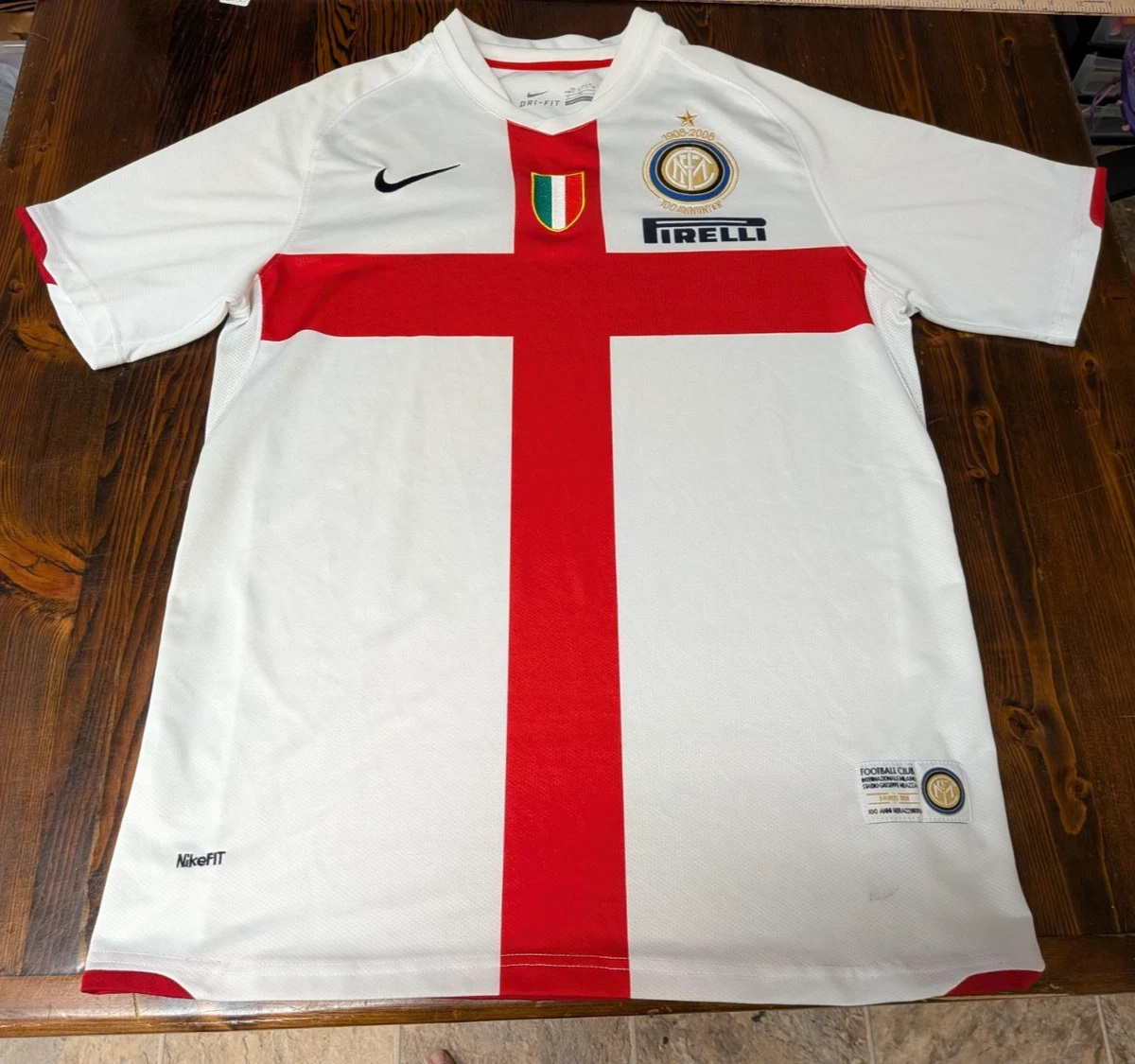 Nike Size L Inter Milan International Club Soccer Fan Apparel and