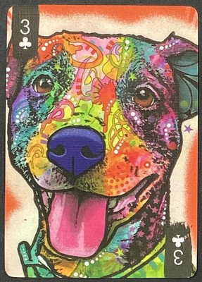 Dog by Artist Dean Russo Single Swap Wide Playing Card