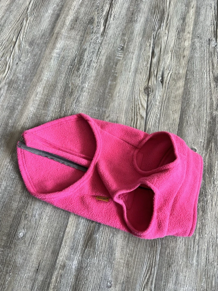 Gooby Pink Dog Vest Fleece With Leash Hook Size M - Image 4 of 4