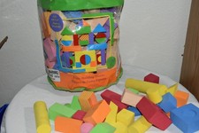 Bag of Foam Building Blocks Learning skills different shapes EUC