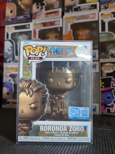 Funko Pop Plus One Piece Roronoa Zoro (Bronze) #1901 w/Pop Protector **🔥🔥🔥**