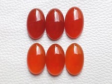 Red Onyx Oval Cabochon 5x7mm Indian Loose Gemstone For Making Jewelry
