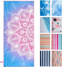 Microfiber Beach Towel 71"X32" Quick Dry Sand Free and Absorbent Suitable Oversi