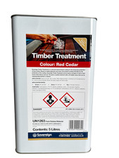 Timber Treatment Red Cedar Interior, Exterior Soft or Hard Wood Sovereign 5L