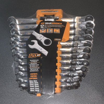 GEARWRENCH 12 Pc. 120XP Universal Spline XL Flex Head Ratcheting Combination Set