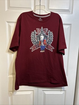 Born Fly Men s Size 3XL Crewneck Fly Alumni Bear Blue Graphic T Shirt Tee Burgun