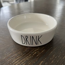 Plat pour animaux en céramique Rae Dunn 1,5”x5” sans éclats ni fissures