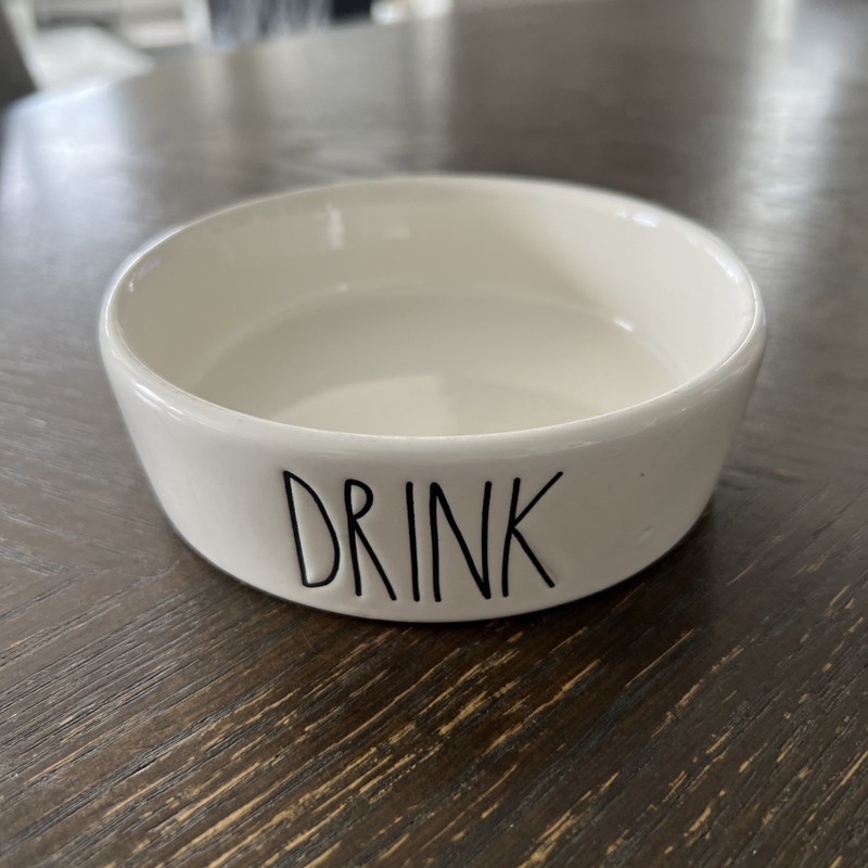 Rae Dunn Ceramic 1.5”x5”  Pet Dish No Chips Or Cracks