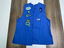 Girl Scouts Of America Size XL Blue Vest Patches Pins Daisy Ohio Made In USA
