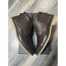 London Fog LFM-Tyler Chukka, Vegan Leather Brown CL30578M-E Men's Size 13M , NEW