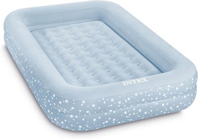 Intex Kidz Travel Bed Set Inflatable Air Mattress w/ Pump and Carry Bag