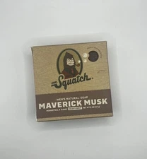 Dr. Squatch Mens Natural Soap Maverick Musk Horsetail & Sand Heavy Grit 5 Oz