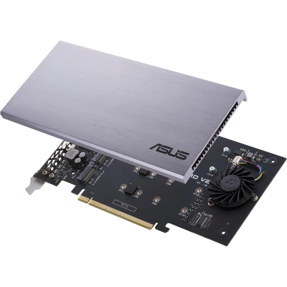 ASUS Hyper M.2 x16 NVMe Expansion Card PCIe 3.0 RAID Support for Intel AMD - Image 3 of 4