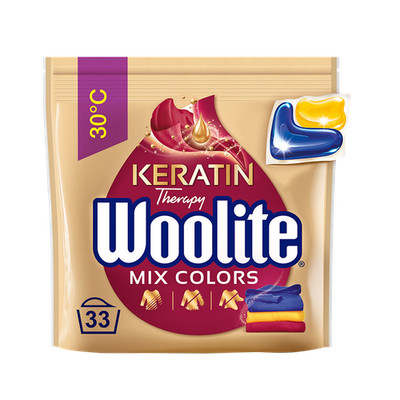 5900627094152 Woolite Żelowe kapsułki do prania z keratyną do kolorów 33 szt RB 