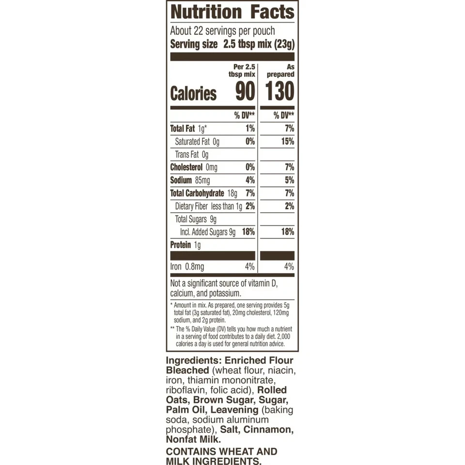 (12 упаковок) Смесь овсяного печенья Betty Crocker — коробки 17,5 унций, оптовые принадлежности для выпечки - Изображение 4 из 4