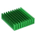 Kühlkörper 40x40x11mm Aluminium Heat Sink Mit Thermischem Blauen Aufkleber Grün
