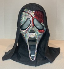 SCREAM BLOODY BLING GHOST FACE MASK HALLOWEEN COSTUME EUC