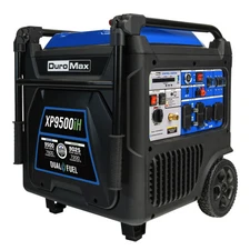 DuroMax XP9500iH 9,500W Portable Dual Fuel Inverter Generator - Quiet, Low THD