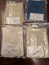 4 pieces of linen, 28 and 32 counts, lot, as marked. 13x18", for Cross Stitch
