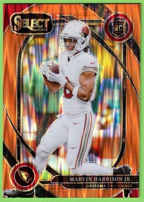 2024 Panini Select Club Level Marvin Harrison Jr. #219 Orange Shock Prizm /399