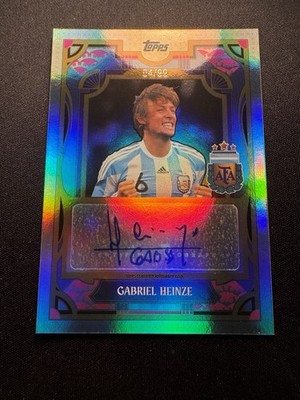 Topps Argentina Team Set 2024-25 Legend Gabriel Heinze Auto /99