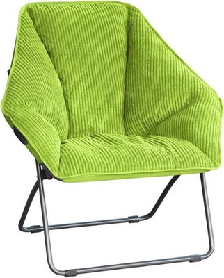 Limited Portable Hexagon Folding Metal Framed Dish Chair Perfect Dorm Rooms