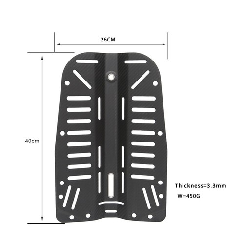 Explore Underwater with Confidence Carbon Fiber Scuba Diving Backplate - Picture 2 of 12
