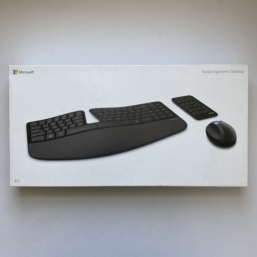 Microsoft - Sculpt Ergonomic Wireless Desktop Keyboard Mouse Combo - L5V-00001 - 第 1/14 張圖片