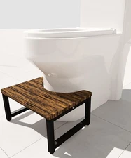 9" Bathroom Toilet Stool for Adults & Kids Portable Poop Stool 330 lbs