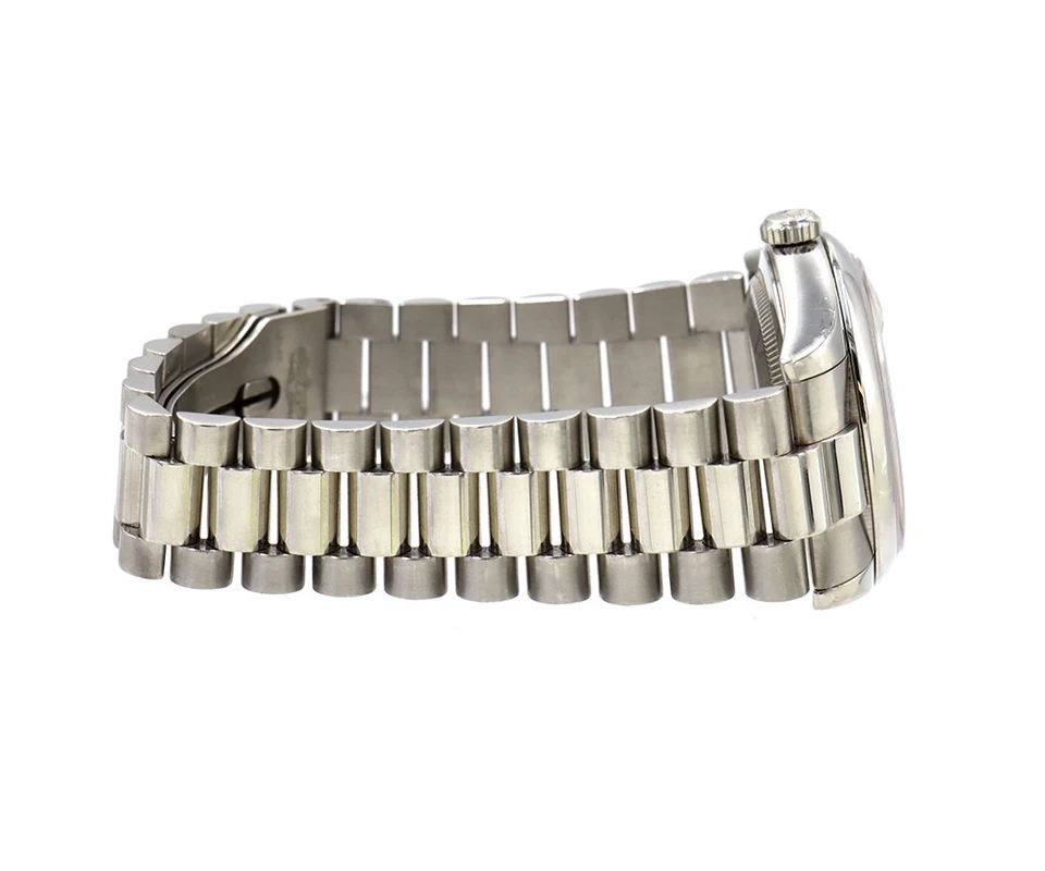 2000 劳力士 Day-Date Presidential 118206,36 毫米,铑钻石表盘铂金 — 第 4/4 张图片