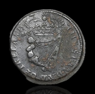 IRELAND. James II coin weight 31.74 grams "THE STANDARD OF IRELAND" 1688