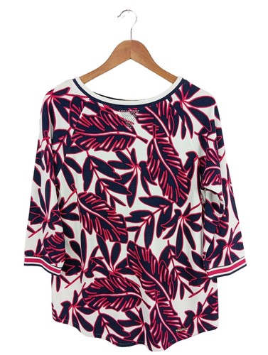 LIU JO Maglia a maglia fine Donna Maglione Taglia IT 44 rosa-bianco-blu
