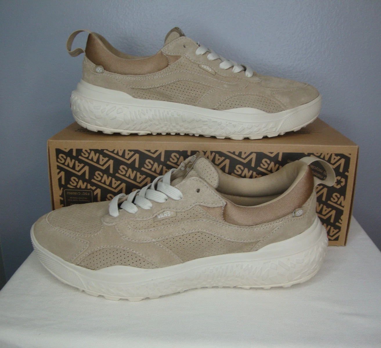Vans MTE UltraRange Neo Vr3 Skate Shoes Men's 10.5 Suede Tan Brown Cushioned