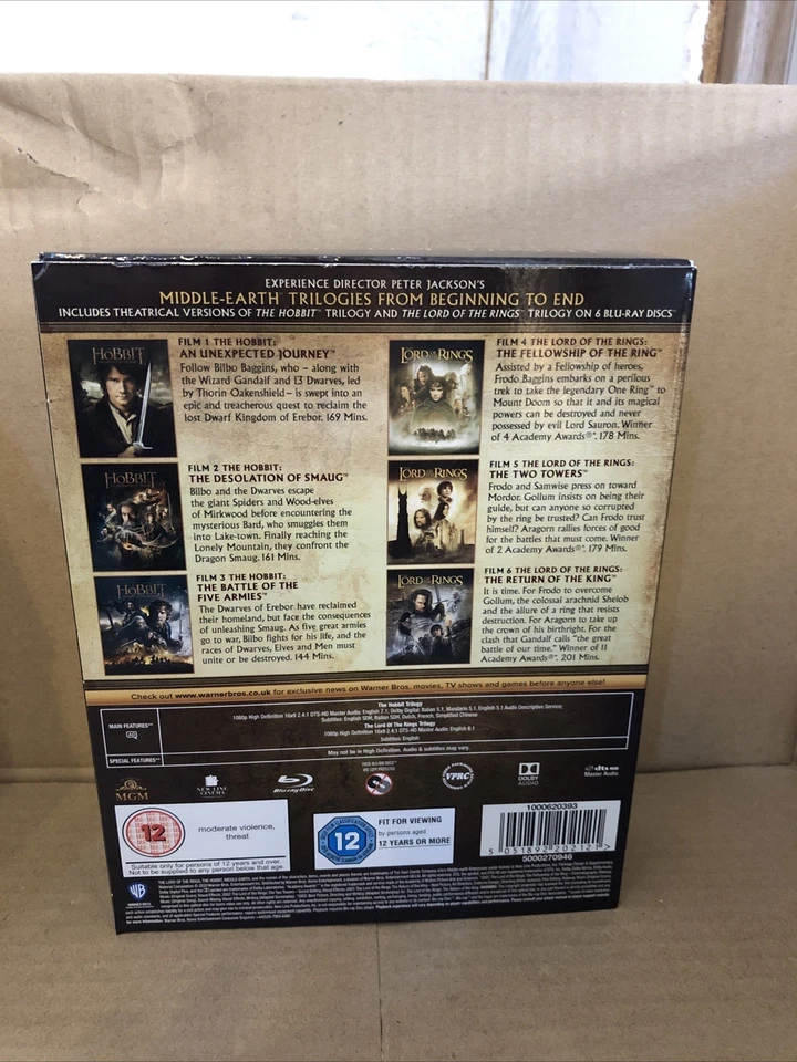 The Middle Earth Collection [The Lord Of The Rings / The Hobbit] [Blu-ray] 2014 - Image 2 of 4