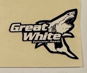 Mercury Marine Great White Decal 1.5"x1.125" OEM NOS