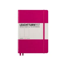 LEUCHTTURM1917 - Medium A5 Plain Hardcover Notebook (Berry) - 251 Numbered Pages