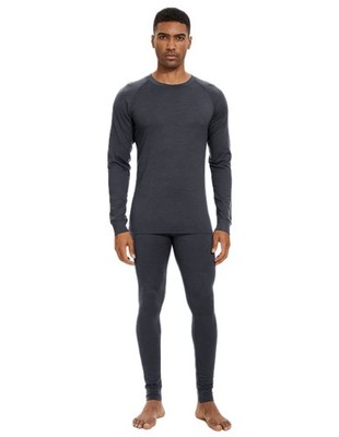 Men's 100% Merino Wool Base Layer Sets Midweight Thermal Underwear Bottoms Top