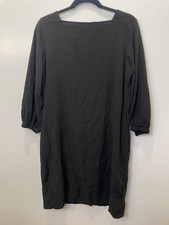 Gap Black Dress Womens Medium Open V-Back Pockets