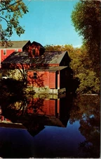 The Old Colvin Grist Mill Manchester Center Vermont Vintage Postcard