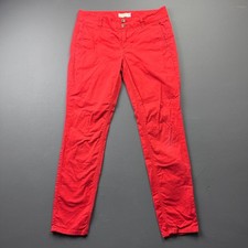 AMK Jackson Hole Pants Women's 6 Red Classic Fit Casual Chino Workwear Utility