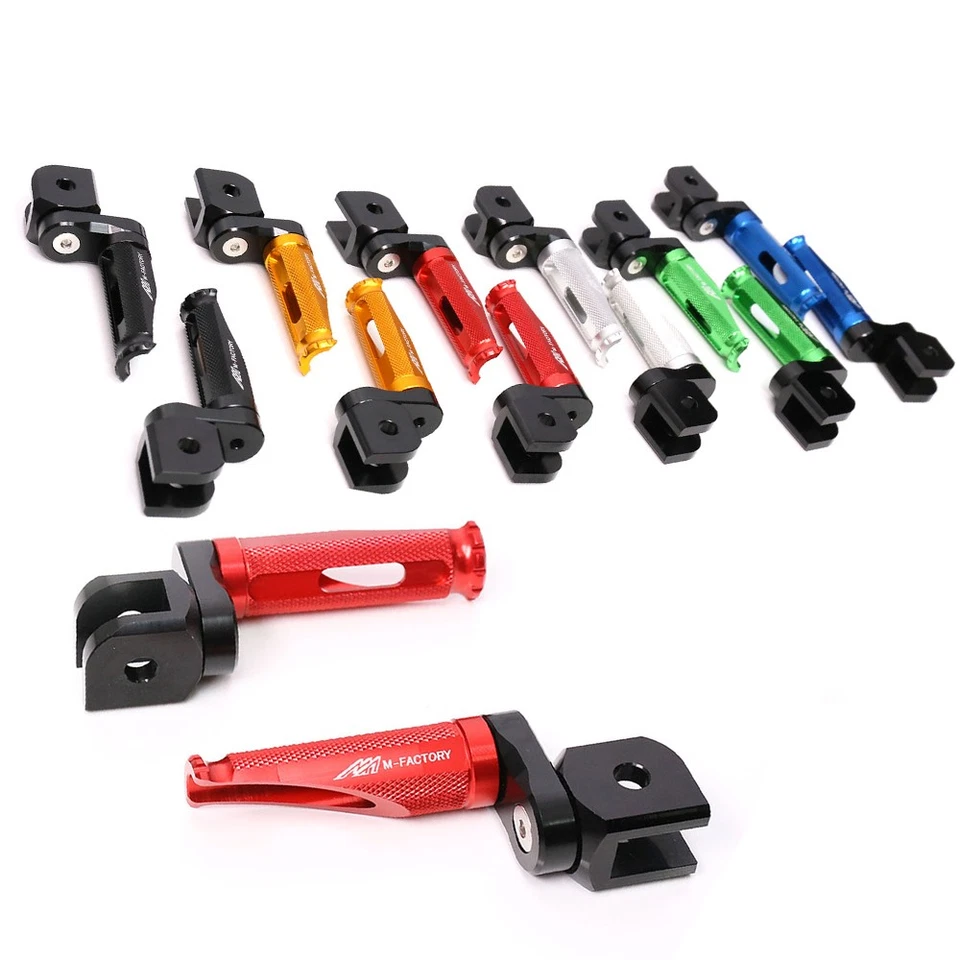 Clavijas de pie inferiores rojas MFP 25 mm para Suzuki GSXR 600 97-00 99 98 Foto 2 de 4