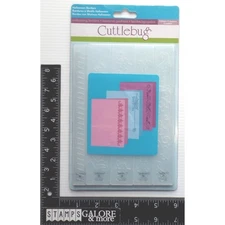 Cuttlebug Stencils Embossing Folder 2001058 HALLOWEEN BORDERS BATS SPIDER #1232