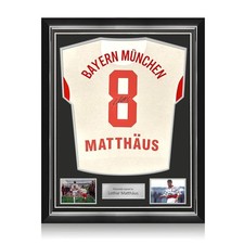 Lothar Matthäus Signed Bayern Munich 1987-88 Football Jersey. Superior Frame
