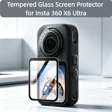 Tempered Glass Screen Protector for Insta360 X6 - Ultra Clear Anti-Scratch Film