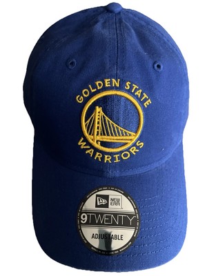 Golden State Warriors Adjustable Strap New Era 9Twenty Cap Hat Blue Yellow NWT