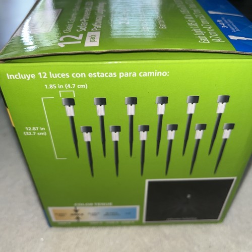 Mainstays Solar Pathway Lighting 12 Ea 2.4 Lumens - Picture 4 of 8