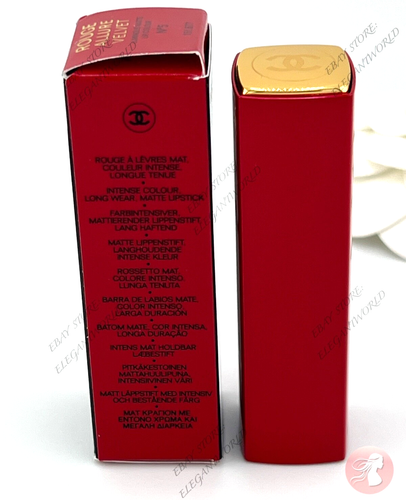 Lápiz Labial Chanel Rouge Allure Velvet Color Labial Mate Luminoso N°5, ¡LIMITADO RARO! - Imagen 7 de 7