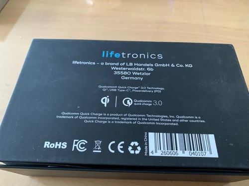 Lifetronics EnergyBase Q10.000 Powerbank - Bild 3 von 3