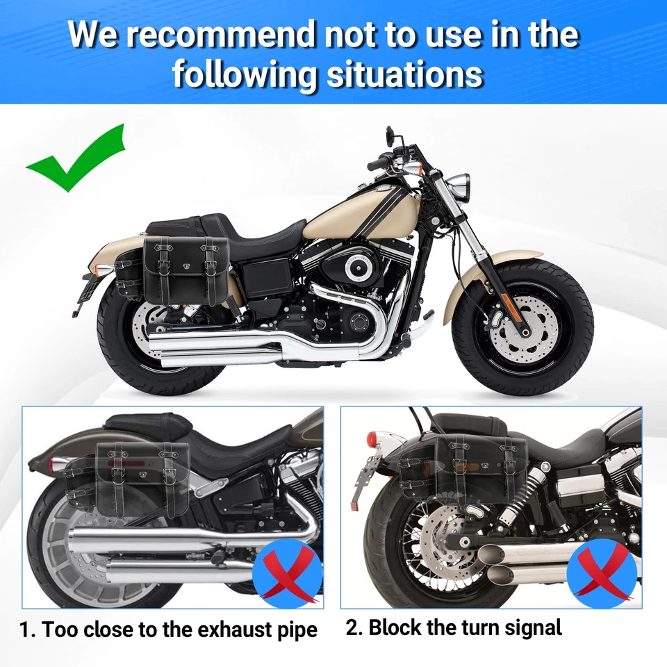 Alforja lateral de motocicleta para Suzuki Intruder Volusia VS VL 700 800 1400 1500 Foto 3 de 4