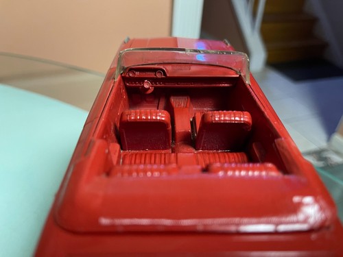 1-BIG RED-GAL! AMT PROMO 63 FORD GALAXIE CONV resto needed, no case, NO BOX - Picture 7 of 20